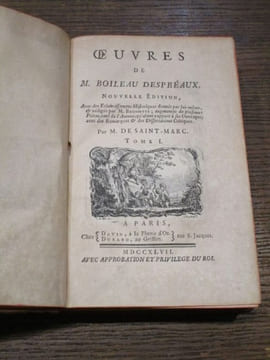 Oeuvres. (5 volumes). BOILEAU DESPREAUX Nicolas