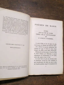 Poèmes de Kabir.