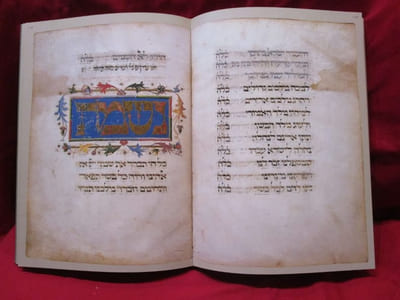 La Haggadah askhénaze, texte intégral. Un manuscrit du milieu du XVè siècle enluminé par Joel ben Simeon, avec un commentaire attribué à Eléazar ben Judah de WORMS.
