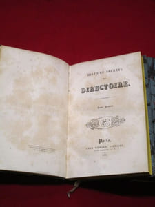 Histoire secrète du Directoire. (4 volumes)