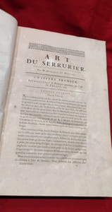 [Description des arts et métiers faites ou approuvées par Messieurs de l'Académie royale des sciences] Art du Serrurier.