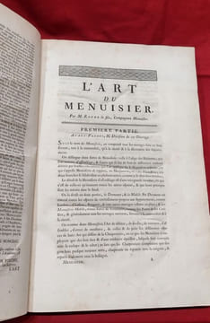 [Description des arts et métiers faites ou approuvées par Messieurs de l'Académie royale des sciences] Art du menuisier. Première partie (seule).. ...