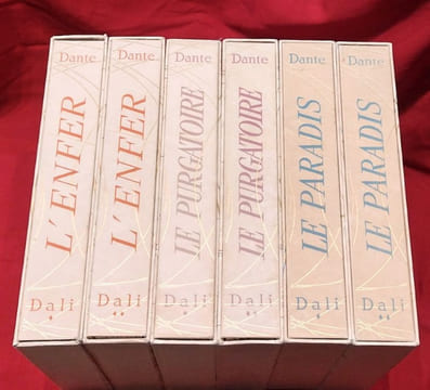 La Divine Comédie : L'Enfer - Le Purgatoire, Le Paradis de Dante Alighieri avec des illustrations de DALI. (6 volumes). . DANTE, Alighieri - DALI, ...