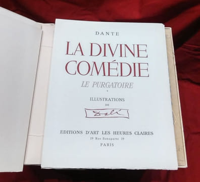 La Divine Comédie : L'Enfer - Le Purgatoire, Le Paradis de Dante Alighieri avec des illustrations de DALI. (6 volumes). . DANTE, Alighieri - DALI, ...