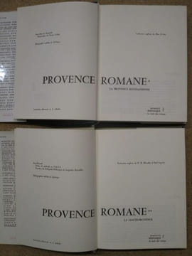 PROVENCE ROMANE : la Provence rhodanienne, la Haute-Provence (2 volumes).. ROUQUETTE Jean-Maurice / BARRUOL Guy