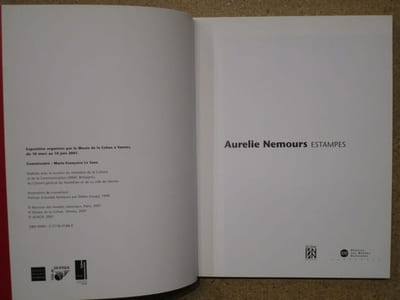 Aurélie NEMOURS, estampes.