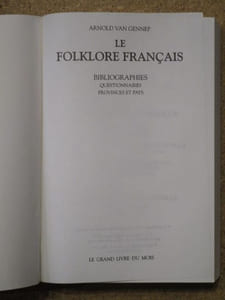 Le folklore français (4 volumes).