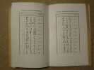 La langue sacr&eacute;e, IVe volume - Fascicule 1 : les armes magiques. Origine de l'alphabet ph&eacute;nicien (tableau g&eacute;n&eacute;ral).. SOLDI-COLBERT DE BEAULIEU Emile