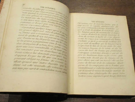 Fables d'Esope, représentées en figures avec les explications et les principaux traits de sa vie. Collection de 145 gravures piquantes de d'apologues ...