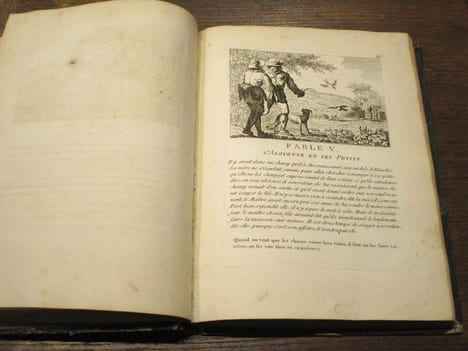 Fables d'Esope, représentées en figures avec les explications et les principaux traits de sa vie. Collection de 145 gravures piquantes de d'apologues ...
