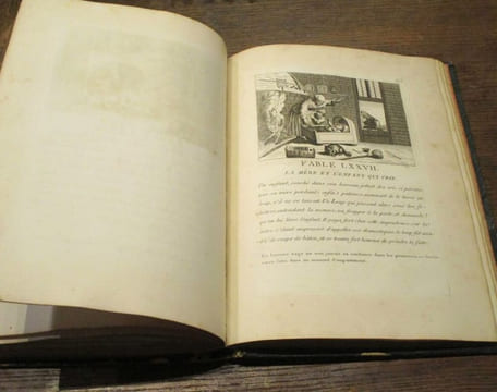 Fables d'Esope, représentées en figures avec les explications et les principaux traits de sa vie. Collection de 145 gravures piquantes de d'apologues ...