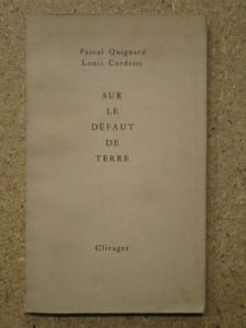 Sur le défaut de terre.