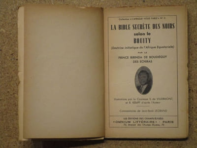 La Bible secrète des Noirs.