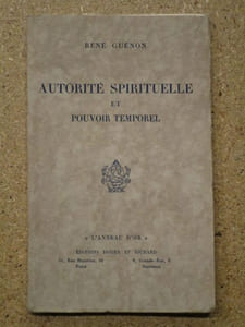 Autorité spirituelle et pouvoir temporel.