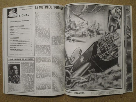SIGNAL (revue), sélection tirée de l'édition spéciale du "Berliner Illustrirte Zeitung" servant la propagande de guerre allemande durant les années ...