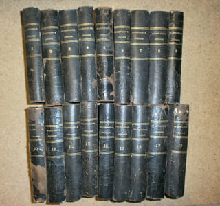 Le cultivateur anglois (anglais) ou oeuvres choisies d'agriculture, et d'économie rurale et politique (18 volumes).
