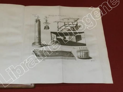 Cours de physique Expérimentale, par le docteur J.T. Desaguliers, traduit de l'anglois par le R.P. Pezenas (2 volumes). . DESAGULIERS, J.T.