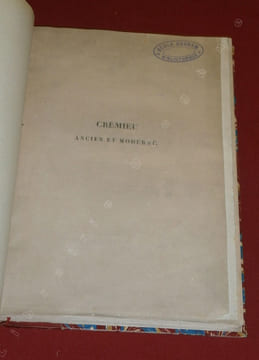 Cremieu ancien et moderne.. CALVET-ROGNIAT, Ferdinand.