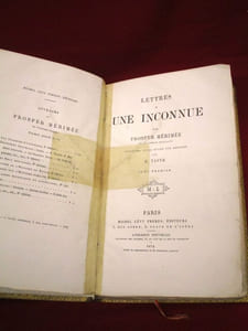 Lettres à une inconnue, précédées d'une étude sur Mérimée par H. Taine (2 volumes).