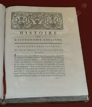 Histoire de l'Astronomie Ancienne depuis son origine jusqu'à l'Etablissement de l'Ecole d'Alexandrie. Seconde Edition.. BAILLY, Jean Sylvain.