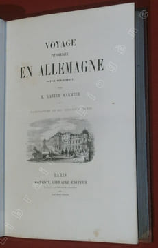 Voyage pittoresque en Allemagne, partie méridionale et partie septentrionale (2 volumes).. MARMIER, Xavier.