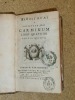 E Societate Jesu Carminum Libri Quatuor. Editio quinta.. CAROLI RUAEI (Charles de La Rue).