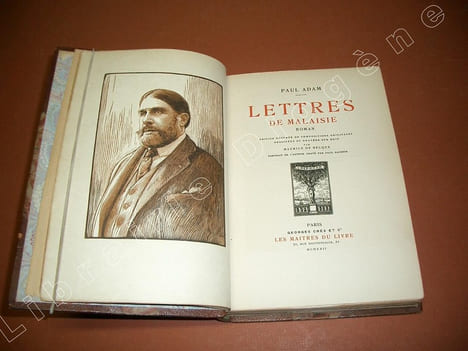 Lettres de Malaisie. Illustrations de Maurice Becque.. ADAM, Paul.