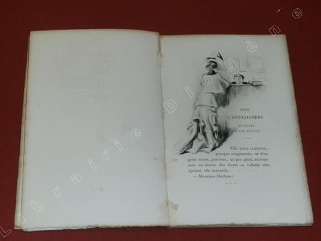 Dans l'antichambre (histoire d'une minute), illustrations d'Egar Chahine.. MIRBEAU, Octave.