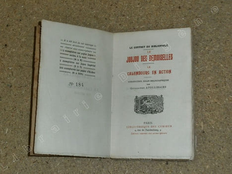 Le joujou des demoiselles / Le calembourg en action.. APOLLINAIRE Guillaume