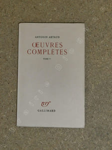 Oeuvres complètes V : autour du théâtre et son double et des Cenci.