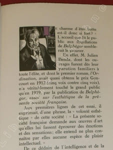 Entretien avec Julien Benda par Frédéric Lefèvre.