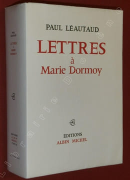 Lettres à Marie Dormoy.. LEAUTAUD, Paul.