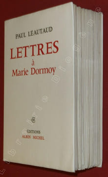 Lettres à Marie Dormoy.. LEAUTAUD, Paul.