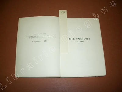 Jour après jour 1893-1944.