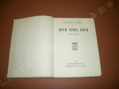 Jour après jour 1893-1944.
