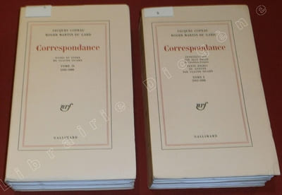 Correspondance. Introduction par Jean Delay. Texte établi et annoté par Claude Sicard (2 volumes).