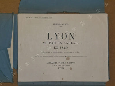 Lyon vue par un Anglais (John Claude Nattes) en 1820.