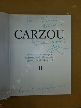 Carzou, graveur et lithographe / Engraver and lithographer / Graveur und lithograph (2 volumes). FURHANGE Maguy