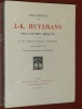 J.-K. Huysmans sous divers aspects. Notes, textes oubliés, références et bibliographie. Avec quatre lithographies d'Odilon Redon.. DEFFOUX, Léon - ...