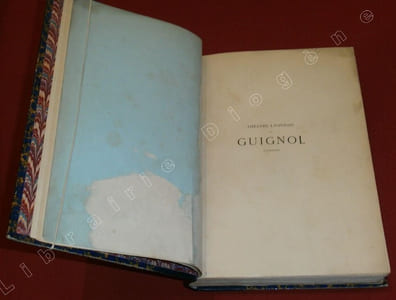Théâtre Lyonnais de Guignol. Table : Introduction - Les Couverts volés, pièce en deux actes - Le Pot de Confiture, pièce en un acte - Les Frères Coq, pièce en un acte - Le Portrait de l'Oncle, pièce en un acte - Le Duel, pièce en un acte - Le Marchand de Veaux, pièce en un acte - Le Dentiste, fantaisie en un acte - Le Marchand de Picarlats, pièce en deux tableaux - Les Valets à la Porte, pièce en un acte - Le Déménagement, fantaisie en un acte - Le Testament, pièce en un acte - Le Marchand d'Aiguilles, pièce en deux actes - les Voleurs volés, pièce en un acte - Tu chanteras, tu ne chanteras pas, pochade en un acte - l'Enrôlement, pièce en un acte - La Racine merveilleuse, pièce en un acte - Le Château mystérieux, pièce en deux actes - Mes Conscrits de 1809, pièce en un acte - Ma Porte d'Allée, pièce en un acte - Les Souterrains du Vieux Château, pièce en trois actes.