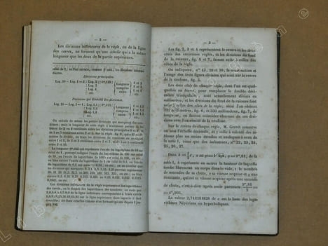 Instruction théorique et applications de la règle logarithmique ou à calculs / Théorie générale des approximations numériques / Théorie de la ...