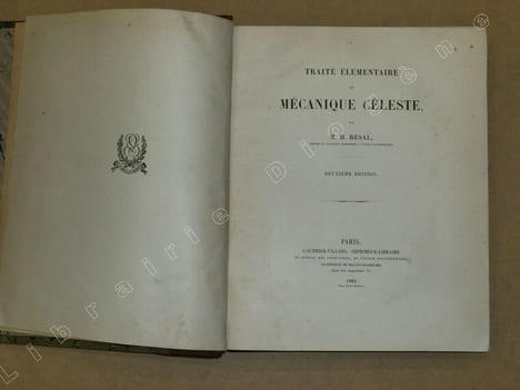 Traité élémentaire de mécanique céleste.. RESAL Henri