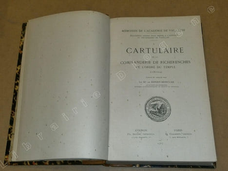 Cartulaire de la commanderie de Richerenches de l'ordre du Temple (1136-1214).. DE RIPERT-MONCLAR