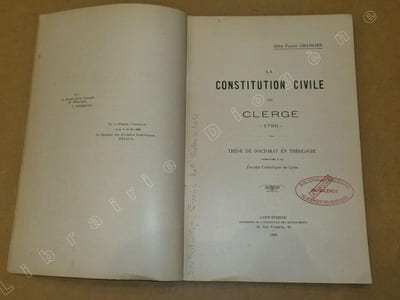 La constitution civile du clergé, 1790.