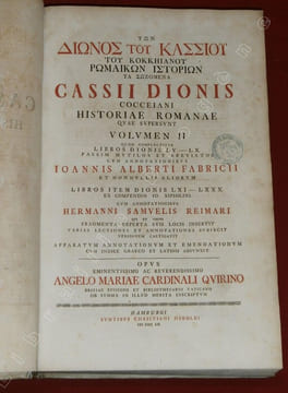 Historiae romanae, quae supersunt, Volumen I quod complectitur Fragmenta Librorum I - XXXV cum Annotationibus Maxime Henrici Valesii - Libros XXXVI - ...