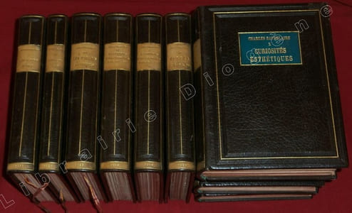Oeuvres de Charles Baudelaire : Tome I : Les Fleurs du Mal - Tome II : Petits Poèmes en proses - Tome III : Les Paradis artificiels - Tome IV : Histoires extraodinaires d' Edgar A. Poe, tome 1 - Tome V : Histoires extraodinaires d'Edgar A. Poe, tome 2 - Tome VI : Eurêka d'Edgar A. Poe - Tome VII : Nouvelles histoires extraodinaires d'Edgar A. Poe, tome 1 - Tome VIII : Nouvelles histoires extraordinaires, tome 2 - Tome IX : Aventures d'Arthur Gordon Pym, d'Edgar A. Poe - Tome X : Curiosités esthétiques (10 volumes).