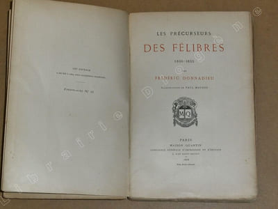Les précurseurs des félibres, 1800-1855.