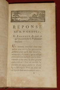 Réponse de Monsieur de Saintfoix au au R.P. Griffet, et recueil de tout ce qui a été écrit sur le Prisonnier masqué.