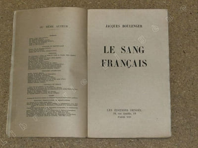Le sang français.