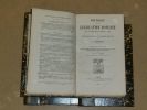 Histoire de la législation romaine depuis son origine jusqu'à la législation moderne et généralisation du droit romain (3 volumes).. ORTOLAN Joseph